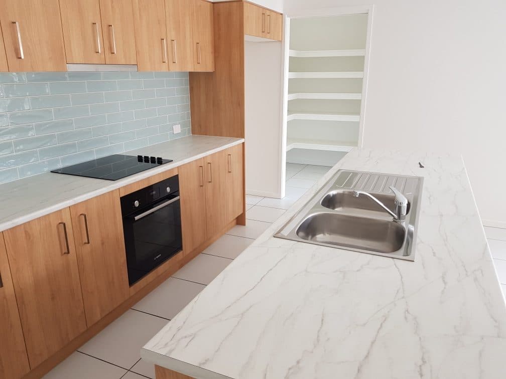 Kitchen — post-construction clean — Brisbane