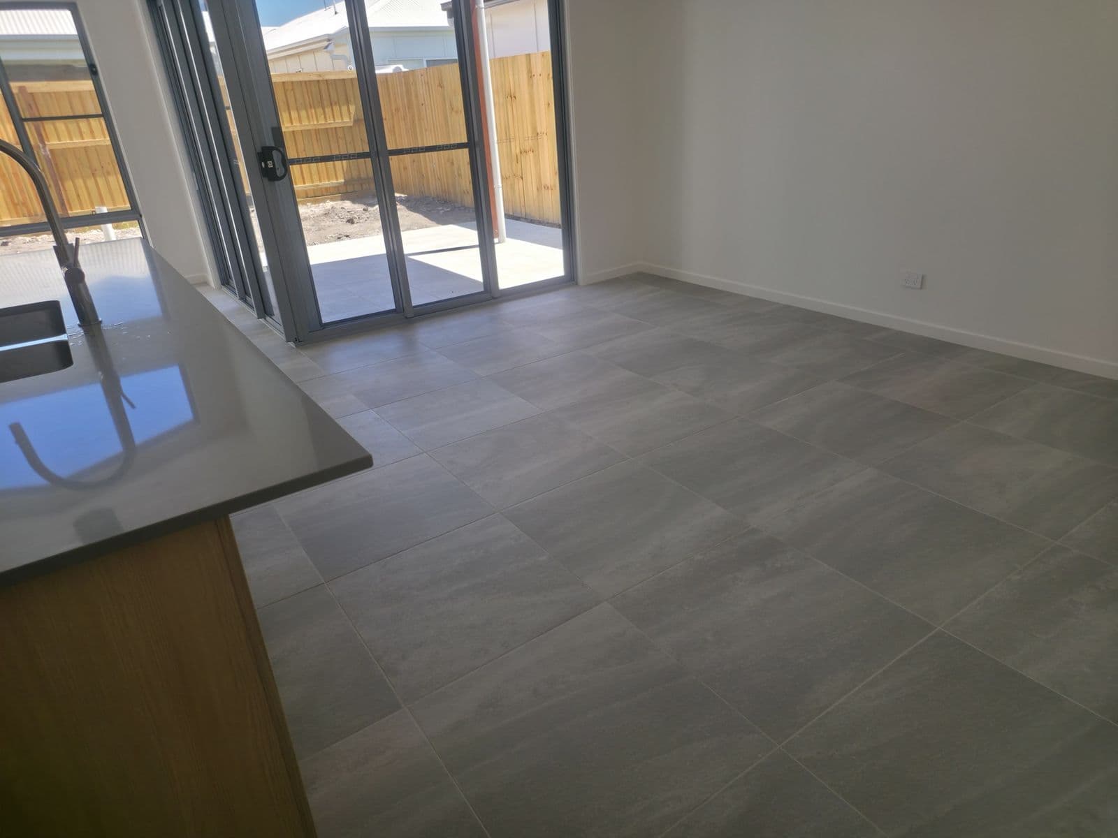 Open-plan living — new build handover, Sunshine Coast · Bleach Me Clean